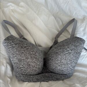 Gray Wireless Bra